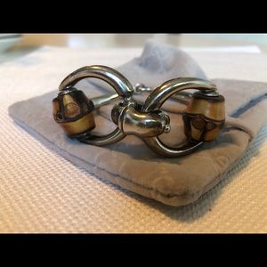 Gucci horsebit bamboo bracelet